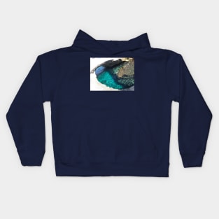 Turquoise Greece Beach Photography Kids Hoodie